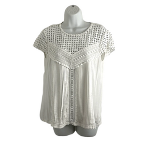 Diane Von Furstenberg Viscose-Blend Sleeveless White Blouse